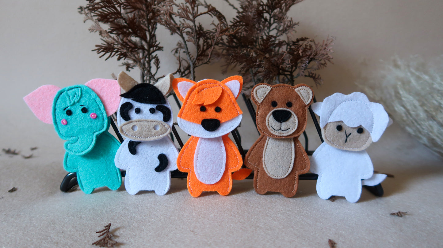 Naprstne lutke POMPI 🌼 (pomladna kolekcija 5 junakov)