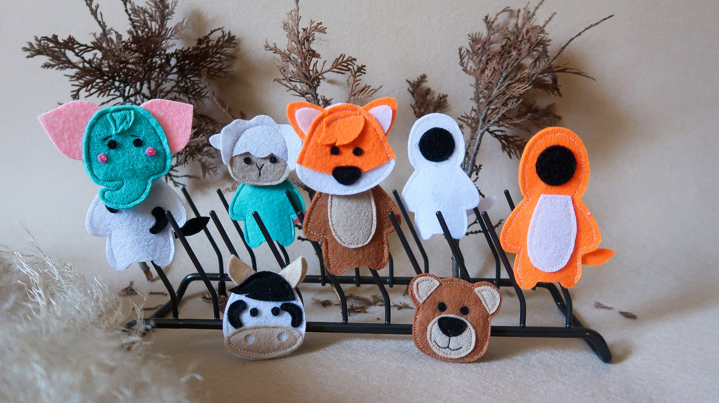 Naprstne lutke POMPI 🌼 (pomladna kolekcija 5 junakov)